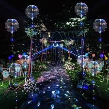 Led Bobo Balloons Transparente Runde Form Balloons Party Blinklicht Ballons Perfekt Fur Valentinstag Pa Leuchtende Luftballons Ballonlichter Valentinstag Party