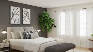 Hey everyone, it's finally here! Modern Farmhouse Bedroom With Gray Accent Wall By Spacejoy