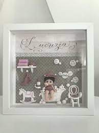 Fimo Birth Square Birth Pictures Baby Shadow Box Baby Keepsakes