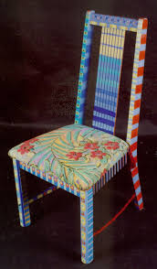 I Love These Painted Chairs But I D Want To Make Them Myself Not Sure If That Is Withi Hand Painted Chairs Whimsical Painted Furniture Whimsical Furniture