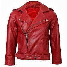 Womens Moto Lipstick Red Leather Jacket 990 530 Cop Liked On Polyvore Featuring Outerw Red Leather Jacket Men Red Jacket Leather Leather Moto Jacket Womens