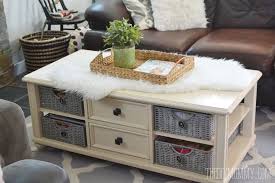 These wicker basket coffee table are made of fine raw materials and come with better durability to last for a long time. An Easy Coffee Table Makeover With Chalk Paint Coffee Table Makeover Painted Wicker Painted Coffee Tables
