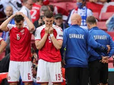 Eriksen is one of denmark's biggest stars and the incident brought an instant sense of shock to the parken stadium, where about 15,000 fans fell into hushed silence. Szeox8uioqjuqm