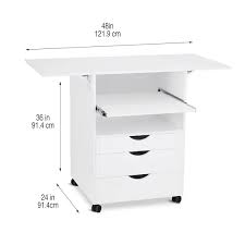 Mobile Workstation By Simply Tidy In 2020 Craft Tables With Storage Workstation Storage Spaces