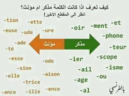الصورة تبين كيفية معرفة الكلمات المؤنثة Parler Francais دروس في اللغة الفرنسية للمبتدئين B Khalid Facebook