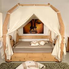Betten aus bambus sind der traum vieler, die ihre nächte in ruhe genießen wollen und gerne ein bisschen exotisch wohnen. Luxus Himmelbett 180x200 Toraja Natur Doppelbett Bambus Bett Rattan Exklusiv Neu Ebay