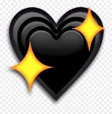 Check spelling or type a new query. Black Heart Emoji Sparkle Sparkly Sticker Freetoedit Black Heart With Stars Emoji Hd Png Download Vhv