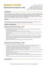 Medical quality assurance inspector resume. Quality Assurance Inspector Resume Samples Qwikresume