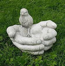 Garden Mile Klassisch Stein Optik Vogel In Hand Garten Figur Garten Skulptur Garten Vogel Dosieranlage Zier Vogel B Gartenstatue Gartenfiguren Gartenskulpturen