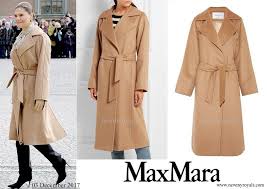This camel coat is made with ponte, not wool. Crown Princess Victoria Visited Stockholm Water And Waste Company