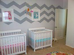 Boy Girl Twin Nursery Bright And Cheerful Project Nursery Nursery Twins Baby Cribs For Twins Twin Baby Rooms