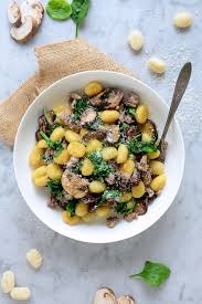 The basic recipe came from my mother, but i've added a few ingredients. Gnocchi With Sweet Italian Sausage Mushrooms Spinach Delallo