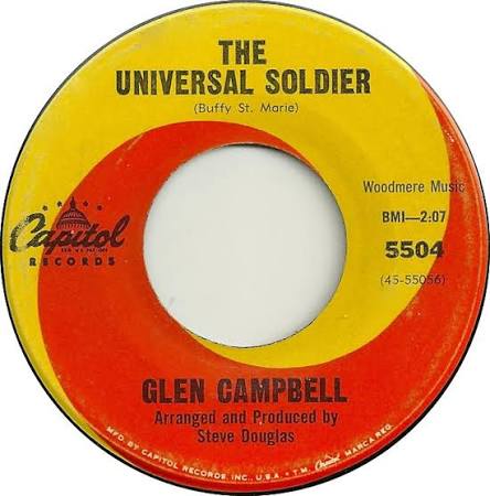Glen Campbell - The Universal Soldier / Spanish Shades - Capitol - USA -  5504 - 7" Single - 45cat