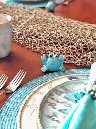 The table centerpiece ideas shown in the pictures below, demonstrate the colours and motifs of the sea. Coastal Table Decor Ideas Perfect Beach Theme Dinnerware
