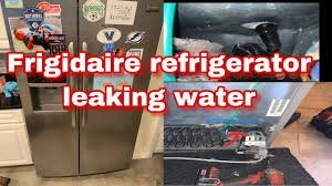 How To Fix Frigidaire Refrigerator Leaking Water Model Fghc2331pfaa Youtube