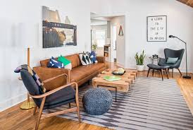 One mom takes on decorating her son's first apartment, giving him super cool affordable apartment living room ideas for the bachelor pad. 75 Beautiful Mid Century Modern Living Room Pictures Ideas June 2021 Houzz
