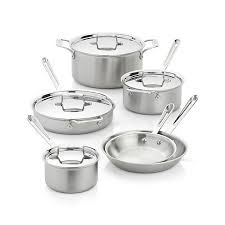 All Clad D5 10 Piece Cookware Set Cookware Set Induction Cookware Dishwasher Safe Cookware