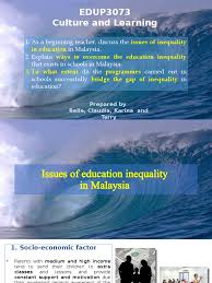 Shocking facts of malaysia education gap. Tutorial 5 Social Inequality Discrimination Race Relations