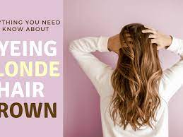 How To Dye Blonde Hair Brown Bellatory