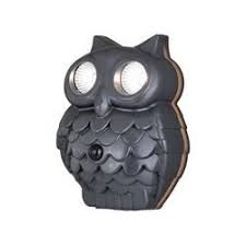 The Whimsical Design Of This Led Owl Security Light Will Make Your Home S Exterior Interesting The Grey Finish Security Lights Light Of Life Walk In The Light