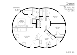 At natural spaces domes, we have been designing, manufacturing, and building dome homes since 1971. Floor Plans 3 Bedrooms Monolithic Dome Institute