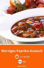 Wurziges Paprika Gulasch Smarter Kalorien 582 Kcal Zeit 2 Std 30 Min Eatsmarter De Gulasch Rezepte Paprikagulasch