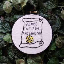 I've gotten into d&d podcasts lately since i can listen to them at work. Pin On Embroidery