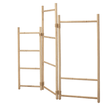 Ikea Met De L Indigo Et Du Bambou Dans La Maison Cloison De Separation Ikea Cloison De Separation Diy Portant Vetement