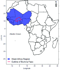 Burkina faso electricity system map (2011). African Map Indicating The Position Of Burkina Faso In West Africa Download Scientific Diagram
