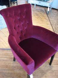 Puff puff velvet lounge chair. Burgundy Living Room Leather Dining Room Chairs Bedroom Red
