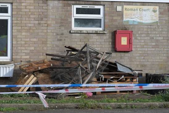 A fire at a building that was earmarked to become accommodation for asylum seekers, is being treated as arson. Roman Court in Leverington went up in flames on Wednesday evening (October 21)