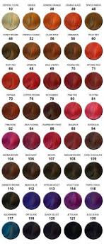 Ion Hair Colors Chart Ion Red Color Chart Ion Hair Colour