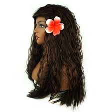 Getting beautiful wavy hair is easy with hairstyle tips inspired by these great celebrity red carpet take advantage of your hair's natural wavy texture, or try something new if you have straight locks. Polynesian Princess Movie Wavy Brown Hair Hawaiian Tribes Halloween Cosplay Wig Ms19661
