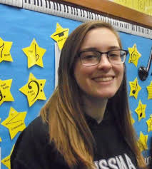 Olean Girls Receiving Donation from BonaReach