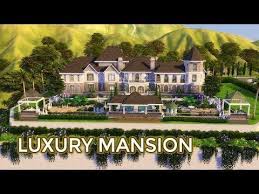 Luxury Mansion For Celebrity House Building Stop Motion The Sims 4 No Cc Mansions Sims 4 House Building Mansions Luxury
