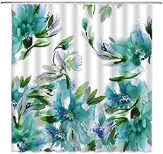 Liberty flower show summer collection pink floral 100% cotton patchwork fabric. Amazon Com Hdmly Wildflowers Shower Curtain With Blue Flowers Watercolor Floral Tile Fabric 72x78 Inch Fabric Bathroom Shower Curtain Cloth Polyester Waterproof Bath Curtain Art Bathroom Decor Blue Gray Kitchen Dining