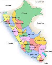 Please check with your local issuer for the delivery time in your country/territory. Landkarte Peru America De
