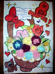 поделки к 8 марта в детском саду старшая группа Stengazeta K 8 Marta Stengazeta Podelki Dlya Detej Idei Podarkov