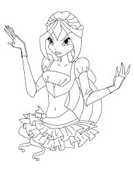 Online Coloring Pages Coloring Page Bloom Winx Club Coloring Download And Print Free
