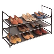 3 tier espresso resin slat utility shoe rack. 3 Tier Shoe Rack At Home