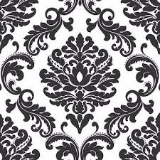 Black And White Floral Wallpaper Canada Ariel Black And White Damask Peel And Stick Wallpaper In 2020 Peel And Stick Wallpaper Damask Wallpaper