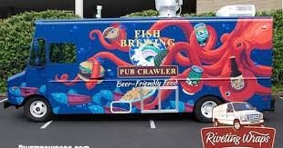Check spelling or type a new query. Food Truck Wrap For Fish Brewing Company Food Truck Design Food Truck Truck Crafts