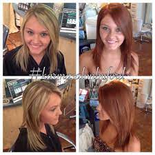 Blonde To Red Before And After Blonde To Red Red Hair Color Red Hair