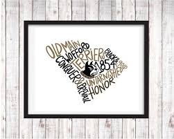 Wofford College Printable Art College Student Gift College Art College Student Gifts Printable Art