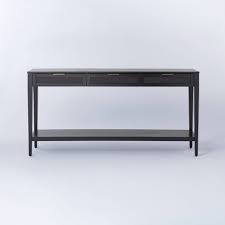 Woven Drawer Console Table Black Threshold Designed With Studio Mcgee Target Replacement applicable in case of manufacturing errors (misalignment, defective stitching).