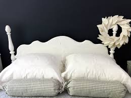 We left the wrought iron detailing black on the dresser to flow with the handles but we painted out all the wrought iron on the headboard. Chalk Painted Headboard Cottage Style 2 Bees In A Pod