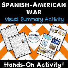 Spanish American War Visual Summary Activity Baggies Great Hands On Activity For The Spanish American War Summary Activities American War Engaging Lessons