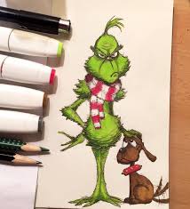 The most common cartoon grinch material is cotton. Adem Aras On Instagram Do You Want To See The Grinch Sketch G Christmas Drawing Grinch Drawing Christmas Paintings