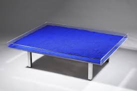 Living Room Centerpiece To Drive The Mood Of The Room Yves Klein Table Blue 1928 1962 From Asia University Museum Of In 2020 Yves Klein Museum Of Modern Art Blue