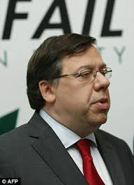 Irish Prime Minister Brian Cowen steps down as leader of Fianna Fail party 